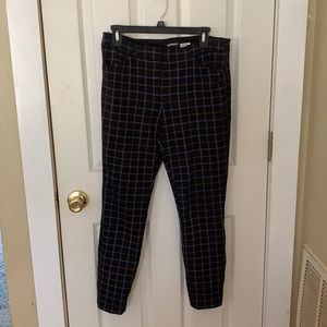 Fall plaid  pants from Express. Mid rise skinny